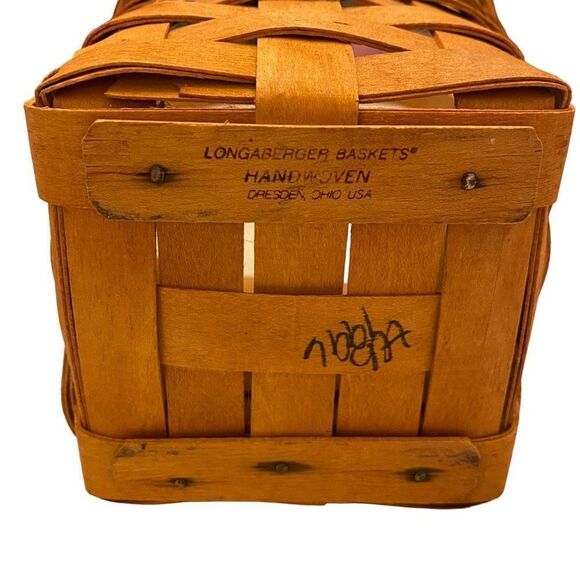 Longaberger Spoon Basket Vintage 1996 Original Stain - Picture 6 of 9